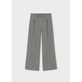   Mayoral lány szürke-fekete mintás jacquard nadrág – 140 cm (10 év)
