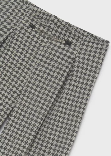 Mayoral lány szürke-fekete mintás jacquard nadrág – 140 cm (10 év)