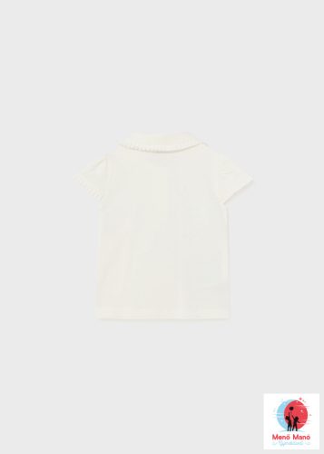 Mayoral galléros lány póló Natural 