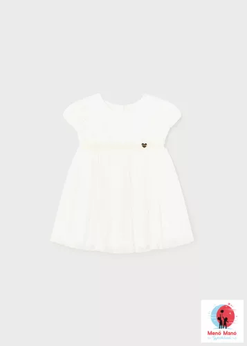 Mayoral tüllős alkalmi ruha Natural 