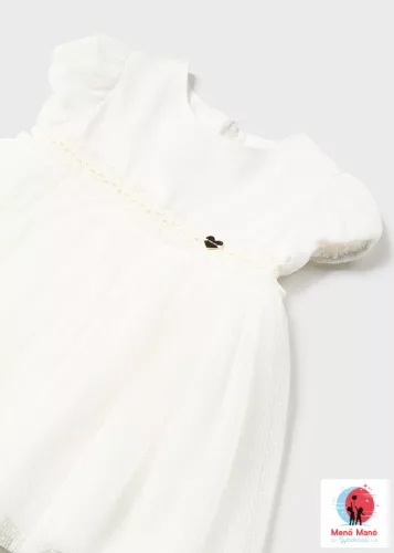 Mayoral tüllős alkalmi ruha Natural 