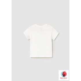 Mayoral autós póló Cream