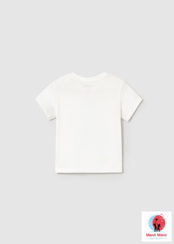 Mayoral autós póló Cream