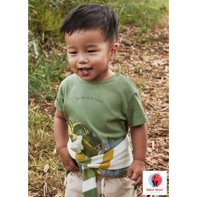 Mayoral póló dzsungel mintával Sage