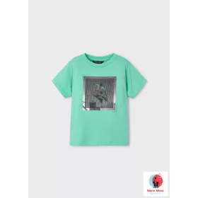 Mayoral 3D mintájú póló Aquamarine