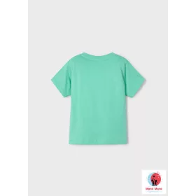 Mayoral 3D mintájú póló Aquamarine