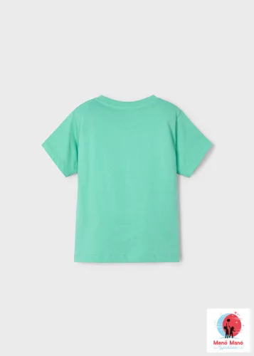 Mayoral 3D mintájú póló Aquamarine
