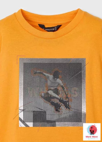 Mayoral 3D mintájú póló Orange