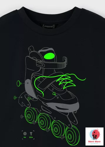 Mayoral foszforeszkáló póló Asphalt