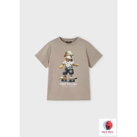 Mayoral gördeszkázó állat mintájú póló  Desert