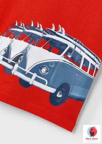 Mayoral póló barkasz mintával Red