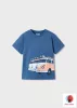 Mayoral póló barkasz mintával Blue