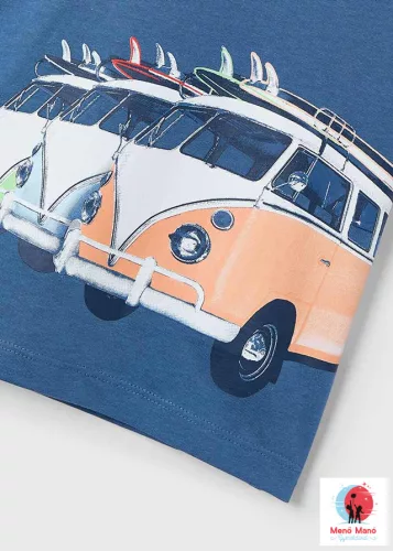 Mayoral póló barkasz mintával Blue