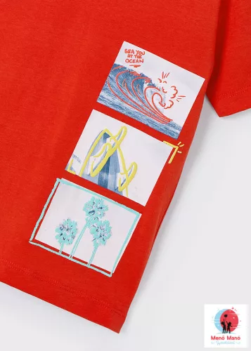 Mayoral rövid ujjú póló Red