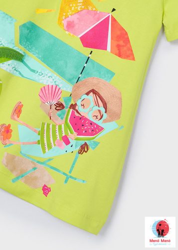 Mayoral tengerparti mintás pamut ruha Citrus