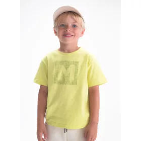  Mayoral fiú rövid ujjú basic póló – feliratos „M” • Cítrico