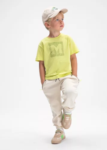 Mayoral fiú rövid ujjú basic póló – feliratos „M” • Cítrico