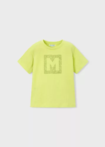 Mayoral fiú rövid ujjú basic póló – feliratos „M” • Cítrico
