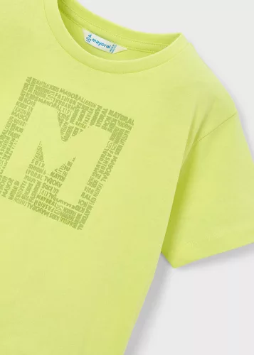 Mayoral fiú rövid ujjú basic póló – feliratos „M” • Cítrico