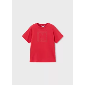   Mayoral fiú rövid ujjú basic póló – „M” mintás • Tomate