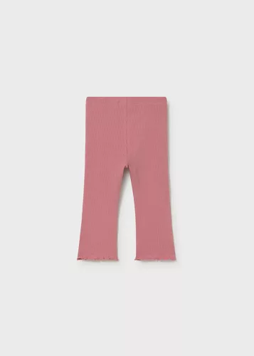 Mayoral púderrózsaszín bordázott, bővülő szárú baba leggings