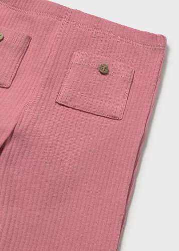 Mayoral púderrózsaszín bordázott, bővülő szárú baba leggings