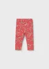 Mayoral baba leggings – flamingó rózsaszín masnis mintával