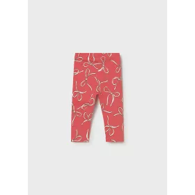   Mayoral baba leggings – flamingó rózsaszín masnis mintával