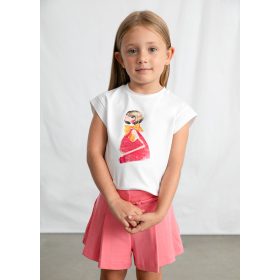 Mayoral lány mintás póló – Blanco