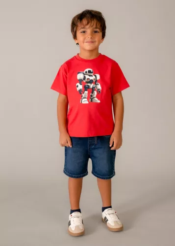 Mayoral fiú póló szett 2 db – nyári mintás (paradicsom piros / tomate)