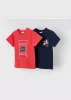 Mayoral fiú póló szett 2 db – nyári mintás (paradicsom piros / tomate)