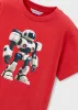 Mayoral robot mintás fiú póló – piros (tomate)
