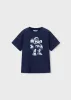 Mayoral robot mintás fiú póló – sötétkék (marino)