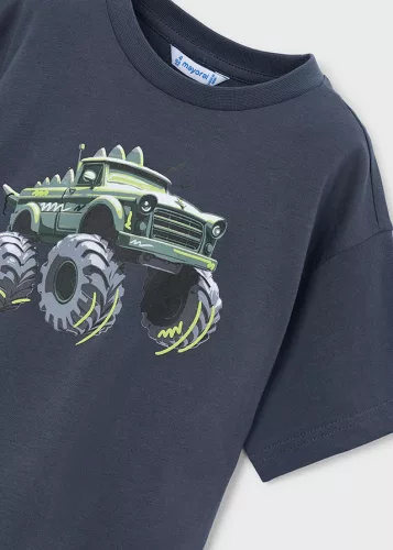 Mayoral grafitszürke monster truck mintás fiú póló