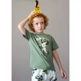 Mayoral zsályazöld “DRIVER” mintás fiú póló