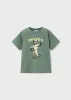 Mayoral zsályazöld “DRIVER” mintás fiú póló