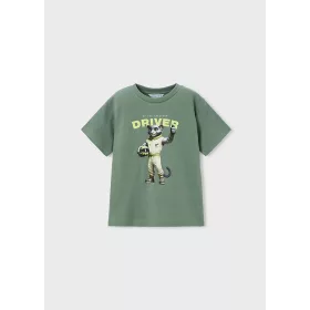 Mayoral zsályazöld “DRIVER” mintás fiú póló