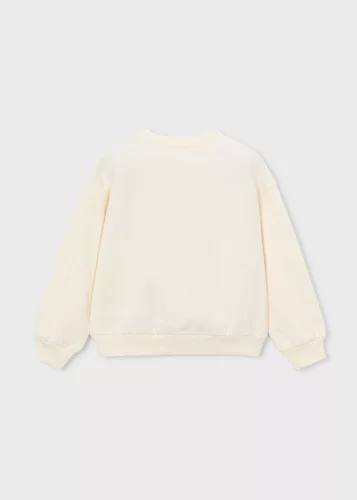 Mayoral kislány pulóver – virágos föld mintával, krém