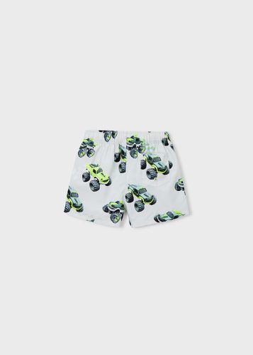 Mayoral monster autós mintás fürdőnadrág – világos szürke-neon zöld