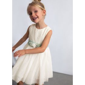 Mayoral elegáns tüll kislány ruha – hímzett, alkalmi