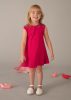 Mayoral kislány ruha – élénk piros, strasszos nyakrésszel