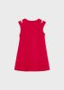 Mayoral kislány ruha – élénk piros, strasszos nyakrésszel