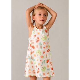   Mayoral kislány nyári ruha – strandmintás, keresztpántos hátkialakítással