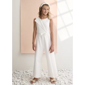 Abel & Lula alkalmi kislány overál – törtfehér