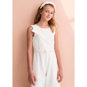 Abel & Lula alkalmi kislány overál – törtfehér