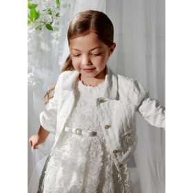   Abel & Lula elegáns flitteres kislány dzseki – törtfehér