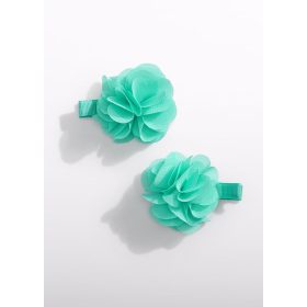   Abel & Lula sifon virágos hajcsat szett (2 db) – menta / vízzöld