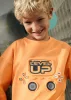 Mayoral fiú rövid ujjú póló – narancs  „Level Up” gamer mintával