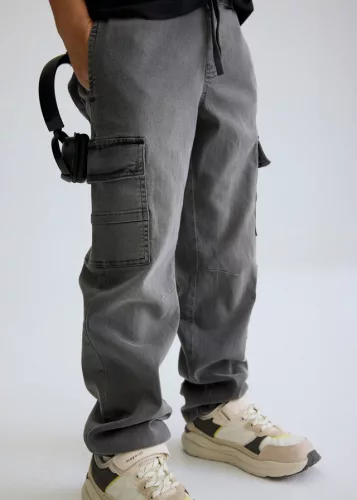 Mayoral szürke fiú Jogger Fit cargo farmernadrág – Jogger Fit, cargo farmer modell
