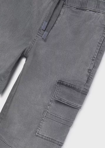Mayoral szürke fiú Jogger Fit cargo farmernadrág – Jogger Fit, cargo farmer modell